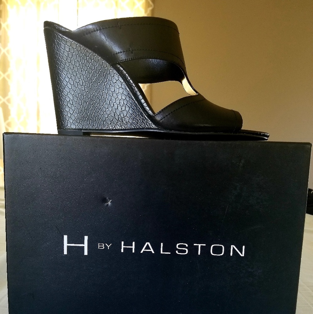 H by Halston mules